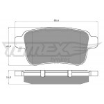 TOMEX Brakes Bremsbelagsatz, Scheibenbremse